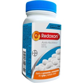 Redoxon 500mg Vitamina C, Prevención y Tratamiento de la Gripa y Resfriado Común, Vitamina Oral, 100 Tabletas