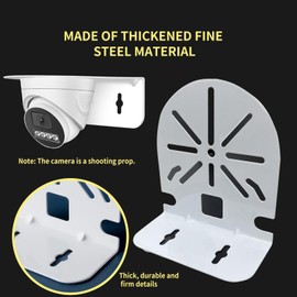 NVRTTRR 2 Pack L-Shape Dome Camera Mounting Bracket, Metal, White, Corner Mount