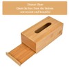 FOROREH Tissue Dispenser Cosmetic Tissue Box Bamboo Tissue Dispenser Tissue