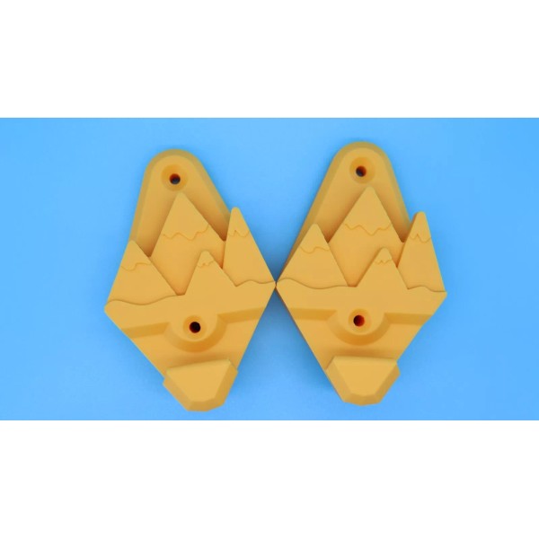 Unbranded Orange Snowboard & Helmet Wall Mount Holder Pair Display