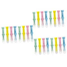 VICASKY 24pcs Nose Cleaning Tweezers Cartoon Design Safe Material Multi-use for Nose Ear and Navel Care Gentle Booger Picker