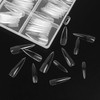 KOXXIAMOQ Pack of 240 False Nail Tips, Clear Extra Long