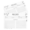 Recipe Cards 4x6, 50 Count Double Sided Blank Thick Cardstock