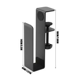 Fesatccoz Desk Side Laptop Holder, Adjustable Laptop Stand, Desk Hook, Vertical Side Punch-free Storage Shelf for Tablet Computer Laptop, Documents