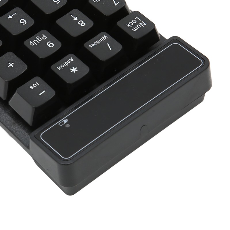 Wireless Number Pad Black 19 U Shaped Keys BT4.0 Battery