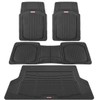 Motor Trend FlexTough Black Floor Mats for Cars & Cargo