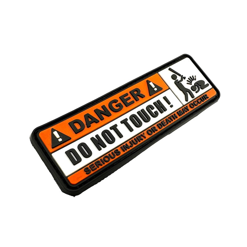 Danger Do Not Touch Baseball Bat Airsoft Paintball PVC Morale