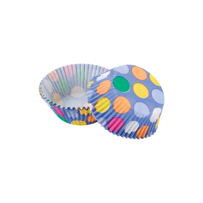 Wilton 50 Pieces Dazzling Dots Standard Baking Cup, Multicolour