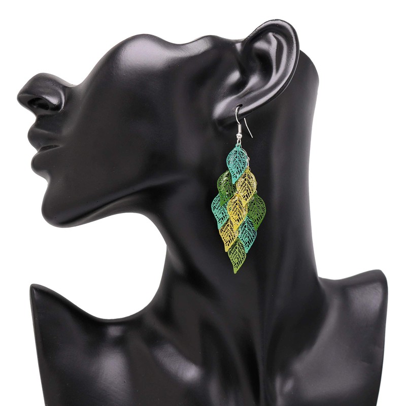 Leaf Dangle Earring for Women Boho Super Lightweight Chandelier Dangle