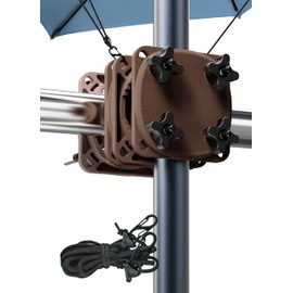 Menz Parasol Holder Balcony Railing in Taupe – Extra Durable Parasol Holder Balcony, Functional Umbrella Holder Balcony Railing as a Perfect Replacement for Parasol Stand Balcony