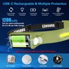 COSOOS 2 Rechargeable Headlamp Flashlight, Bright LED Head Lamp, 1000Lumen