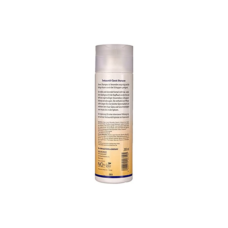 CMD Naturkosmetik: Shampoo Tea tree oil Cosmetics - Teebaumöl Shampoo