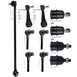 ASAPE 11 Pcs Suspension Kit - Fit 1999-2000 for Dodge Ram 2500 Van 1995-1998 for Dodge B1500, Front Inner and Outer Tie Rod End Center Link Front Ball Joint Idler Arm OE# K778 ES2120R