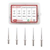 ASLLRISONY 180Pcs Silver 1/8 Inches Pop Rivets Assortment Kit,5 Sizes