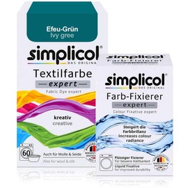 Simplicol Expert Textile Paint + Colour Fixer Combo Pack