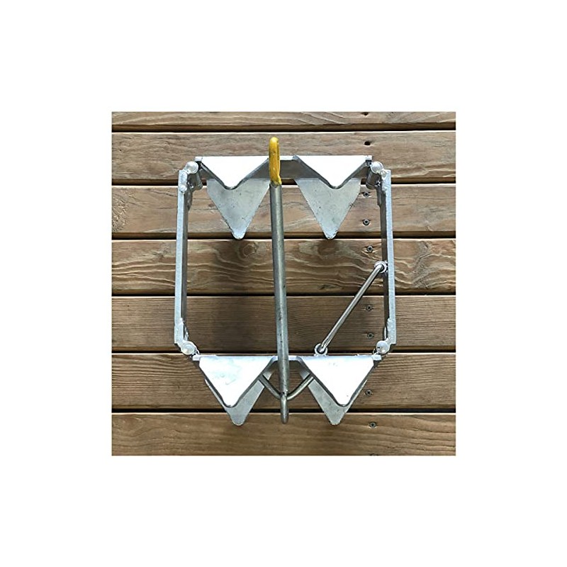 Gen3 Marine Galvanized 25 lb Folding Square Anchor with Storage