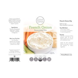 Primal Palate Certified Organic French Onion Seasoning Mix 1.16 oz