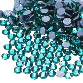 MECCANIXITY 1440 Pcs Hotfix Rhinestones Flatback Crystal Glass Gems for Crafts Clothes DIY Decoration(SS12 3.2mm,Sky Blue)