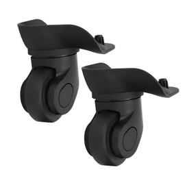 A Pair Luggage Replacement Wheels Luggage Wheels Replacement Kit, Black Suitcase Single Row Wheel Universal Luggage Replacement Outdoor Supplies