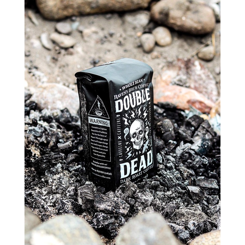 Raven's Brew Coffee High Caffeine Coffee Dark Roast Ground -