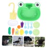BUGUUYO 1set Pet Bird Bathing Tub for Parrots and Birds