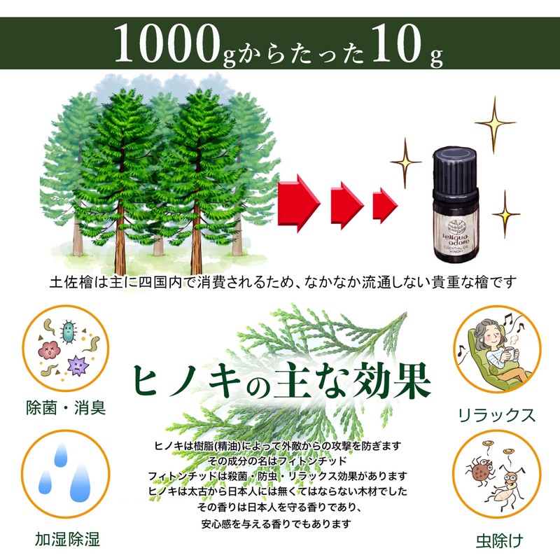 reliqua odore Tosa Hinoki Aroma Dish, Aroma, Sleeping Cypress, Aroma,