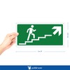 Pubblimania Staircase Ascent Right Emergency Exit | Aluminium Composite Sign