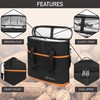 opux 3 Bottle Wine Carrier Tote, Insulated Leakproof Wine Cooler