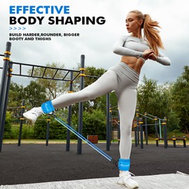 Ankle Resistance Bands, Ankle Bands for Working Out with Cuffs, Ankle Resistance Band for Leg, Booty Workout Equipment for Kickbacks Hip Fitness Training, Glutes Butt Exercise Equipment for Women