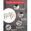 10PCS Left Handed Drill Bits and Extractor, 2 in 1