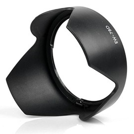 EW78D Lens Hood Pare soleil Type Lens Hood for Canon EF 28 – 200 mm f/3.5-5.6/EF 28 – 200 mm f/3.5-5.6 USM, EF-S 18-200 mm f/3.5-5.6 Adaptout French Brand