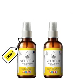 Bach Flowers Baby, Child Peaceful Night Without Alcohol Velbecia 30 ml - Bach Flower Blend for Your Child to get a Calmer Sleep