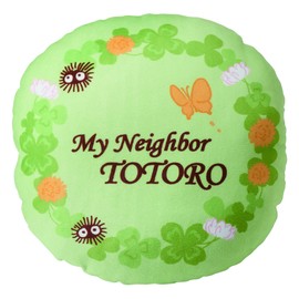 Marushin 1145009500 Ghibli My Neighbor Totoro Cushion, 13.8 x 13.8 inches (35 x 35 cm), Clover and Flowers, Springy Material