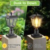 LIANGLOME Solar Lamp Post Light Outdoor - 3000K Warm White,