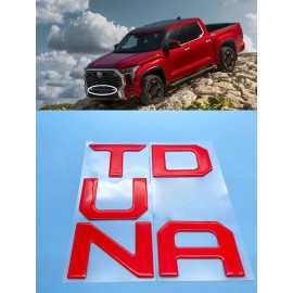 CUSTOM EMBLEM Gloss Red Domed Emblem Fit TOYOTA 2022 2023 TUNDRA Front Grill Letters