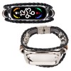 Leather Strap for Xiaomi 7 NFC Bracelet Metal Buckle Ethnic