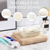 VanEnjoy White Ceramic Soap Dish, Self-Draining Kitchen Sink Soap Holder