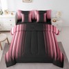 Feelyou Abstract Ombre Comforter Set with Sheets Kids Teens Pink