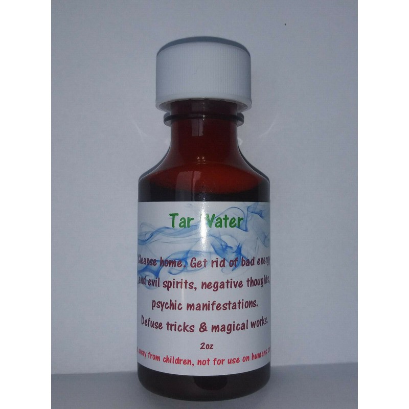 2 oz Blessed Holy Tar Water Remove Negative Energy Protect