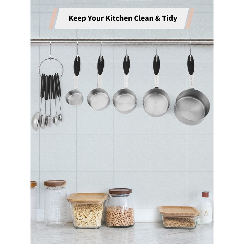 Joyhill Stainless Steel Measuring Cups and Spoons Set of 10