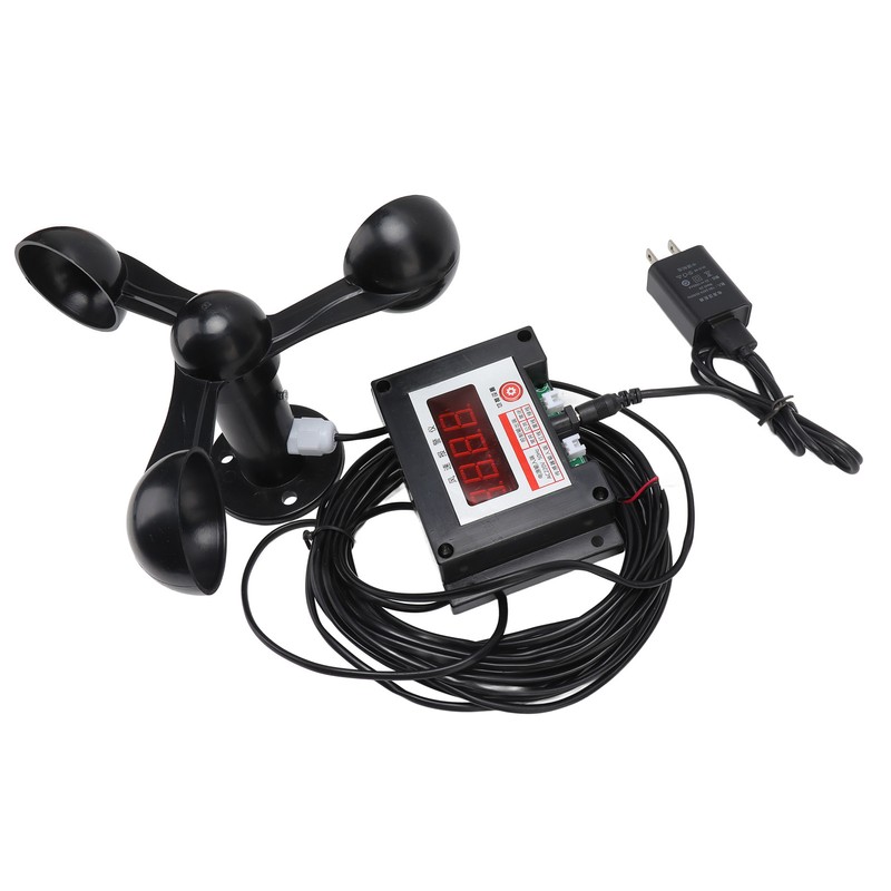 3 Fan Blades Tower Crane Intelligent Alarm Anemometer High Accuracy