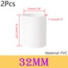 Ctyjia 2 pieces connector PVC connection sleeve, straight, pipe fitting