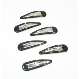 Card of 6 Black Bendy Clips