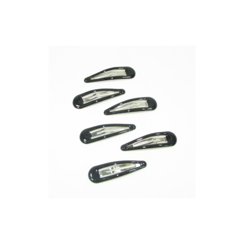 Card of 6 Black Bendy Clips