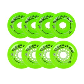 Labeda Roller Hockey Wheels Gripper Crossover X-Soft 74A Green 76mm 80mm Hilo
