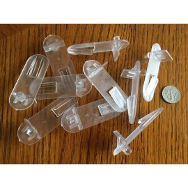 Bainbridge 10 x Locking Shelf Support With 1/4" Peg For 3/4" Thick Shelf, 3244CL/3244WH - Clear