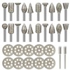Diamond Grinding Bit Set Stone Carving Set Hakkin 30Pcs Diamond