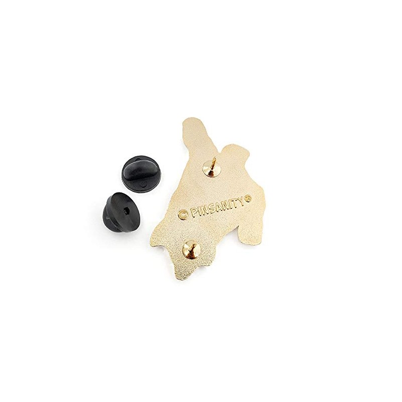 Pinsanity Back Torso Muscle Anatomy Enamel Lapel Pin