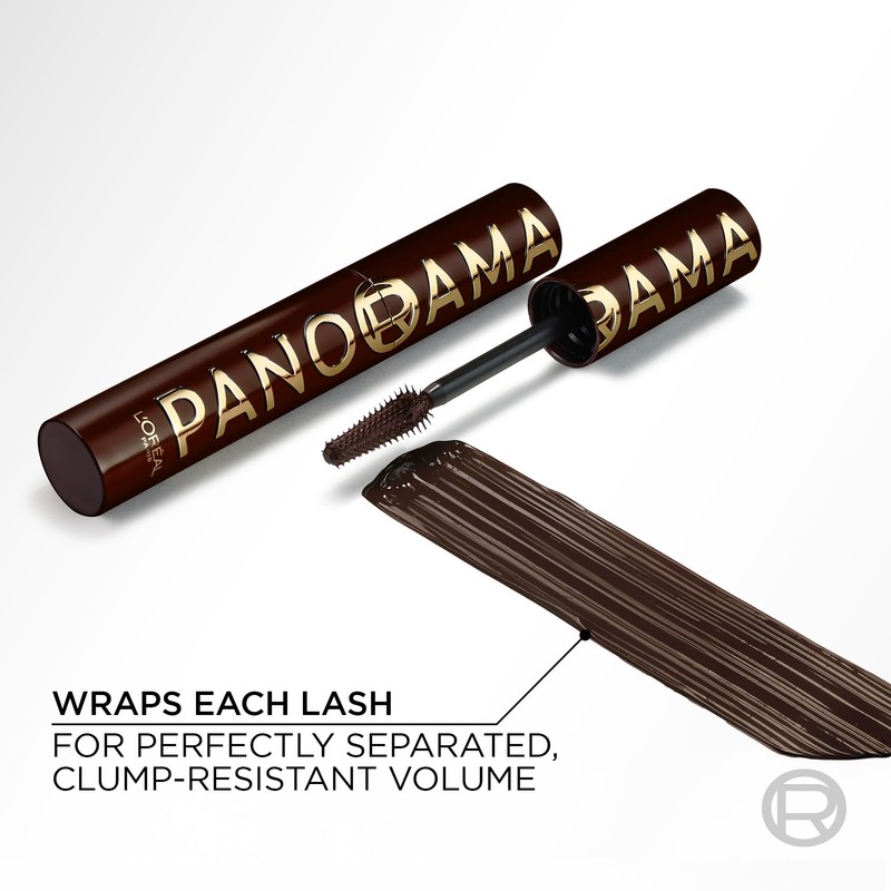 L'Oréal Paris Brown Mascara, Volume Million Lashes Panorama Chromatic Mascara,