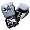 PRIZE RING "Professional 5.0" Genuine Leather Boxing Gloves Gray/Black (10oz)